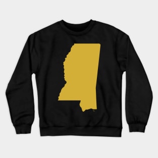 Messissippi state map Crewneck Sweatshirt